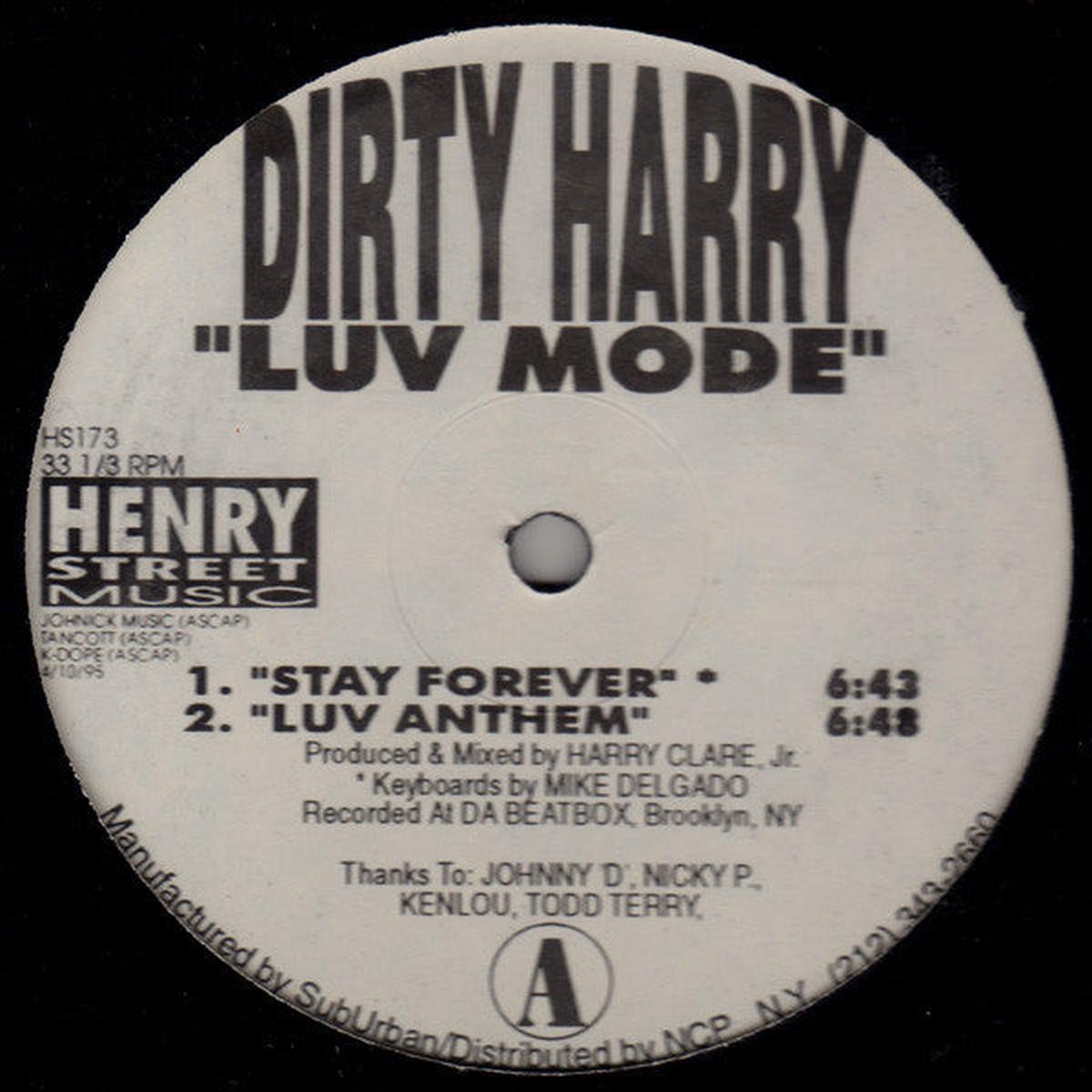 Dirty Harry - Luv Mode (SF HOUSE) VG+