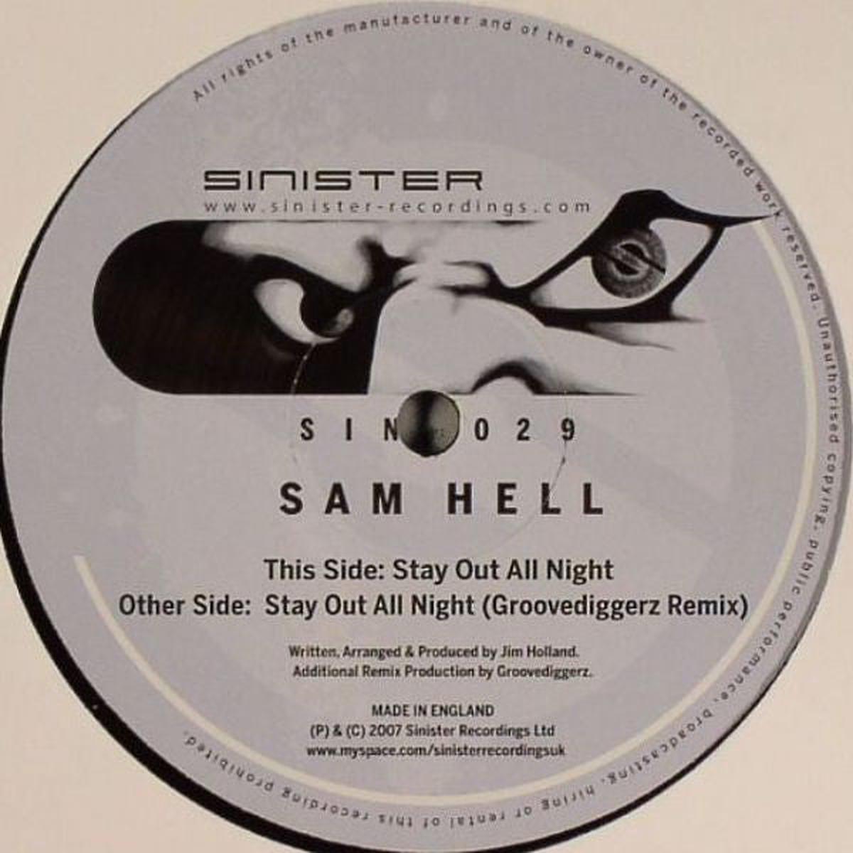Sam Hell - Stay Out All Night () VG+