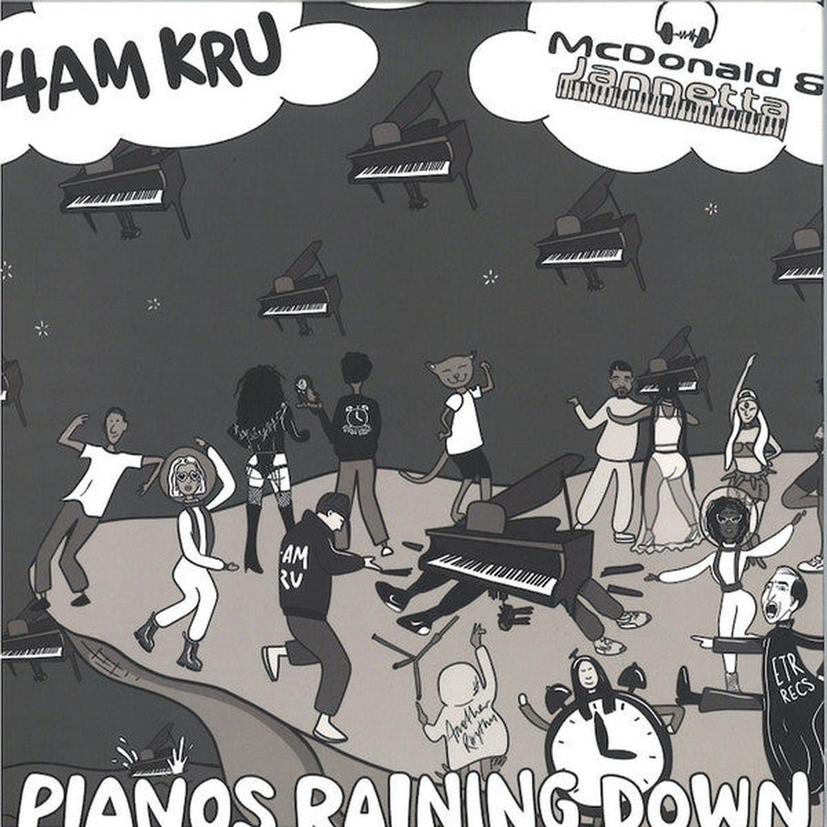 4am Kru & McDonald & Jannetta - Pianos Raining Down (12", EP) (Mint (M)) (1561)