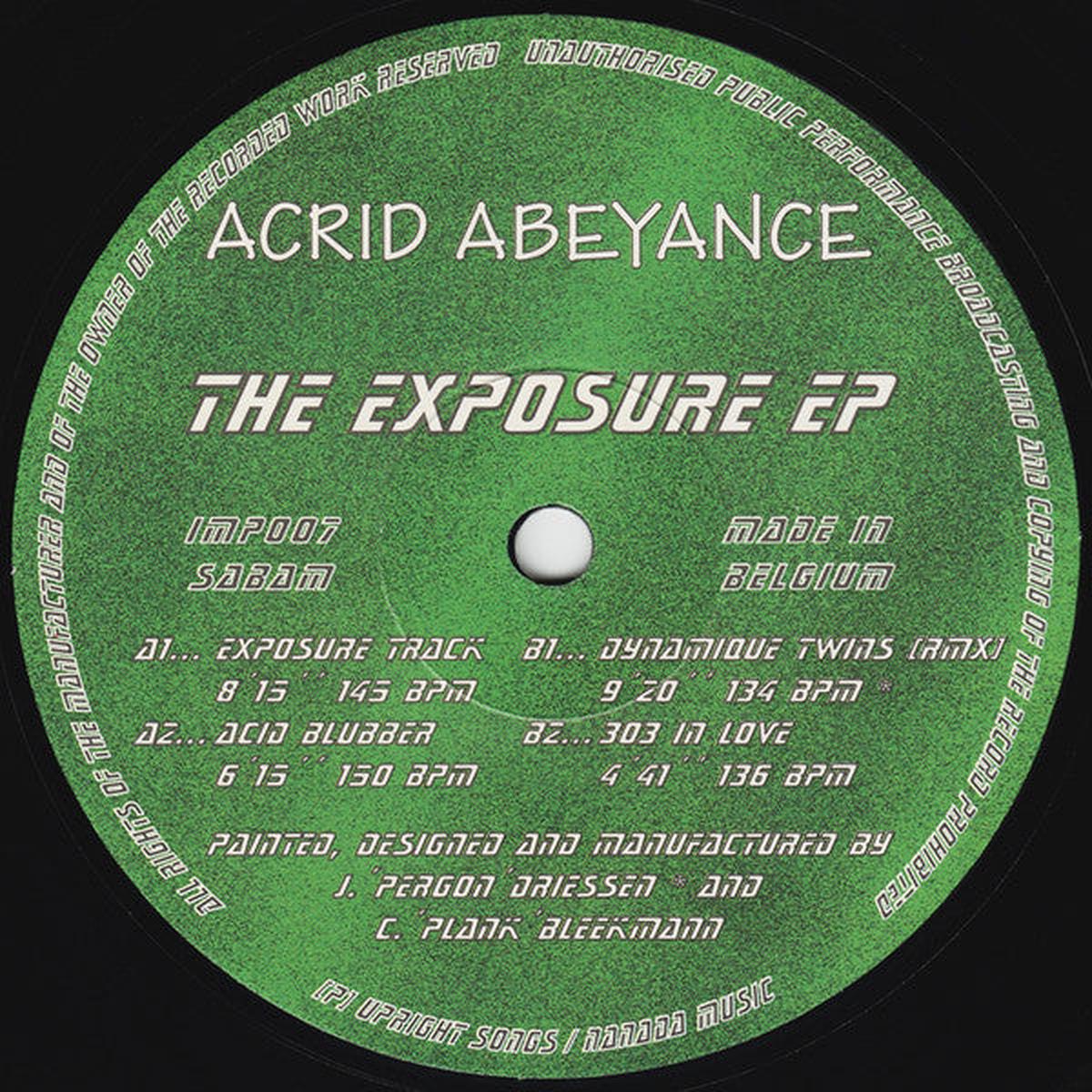 Acrid Abeyance - The Exposure EP (1586) VG