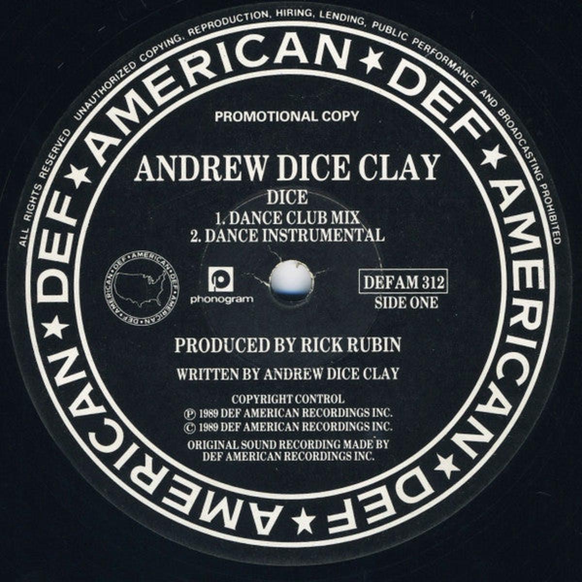 Andrew "Dice" Clay - Dice () VG