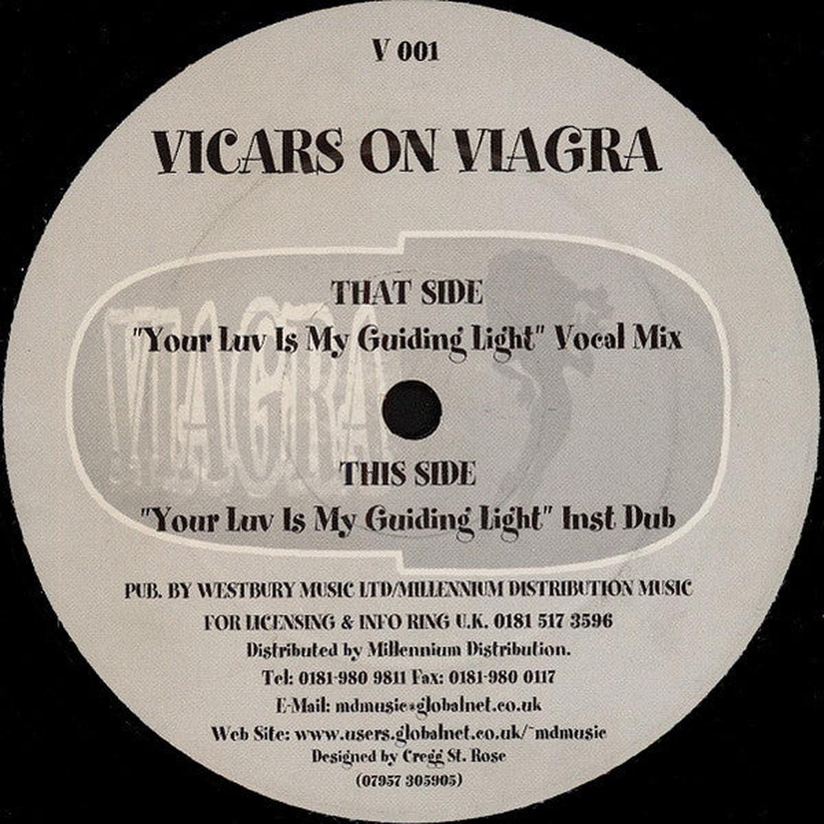 Vicars On Viagra - Your Luv Is My Guiding Light () VG+
