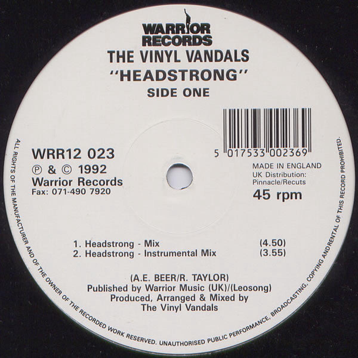 Vinyl Vandals - Headstrong (1003) VG+