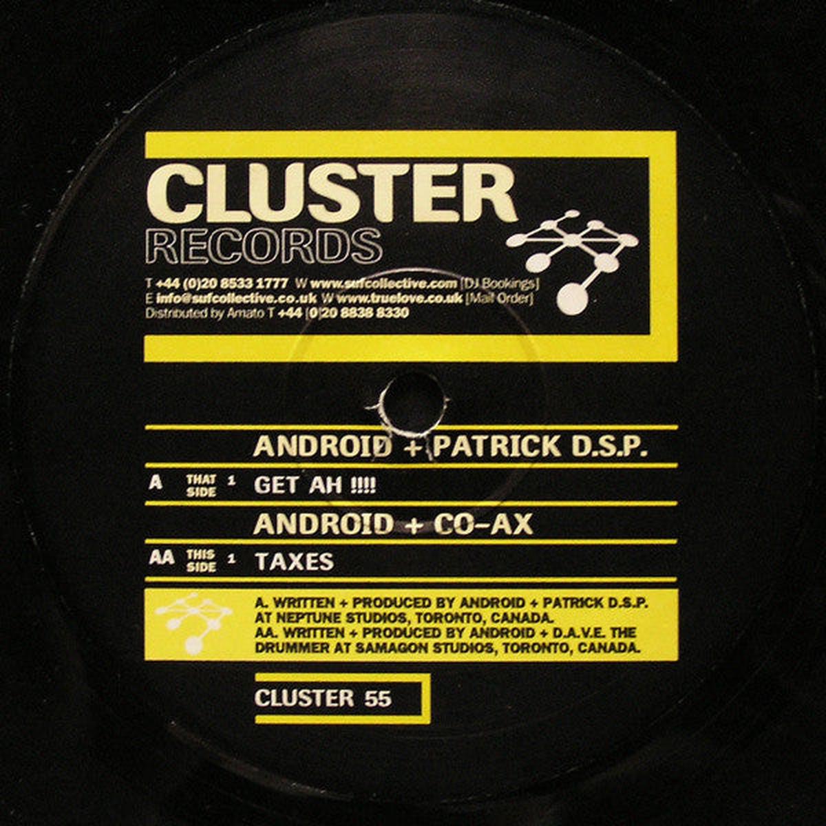 Android + Patrick D.S.P.* / Android + CO-AX - Get Ah !!!! / Taxes (SF ACID) VG+