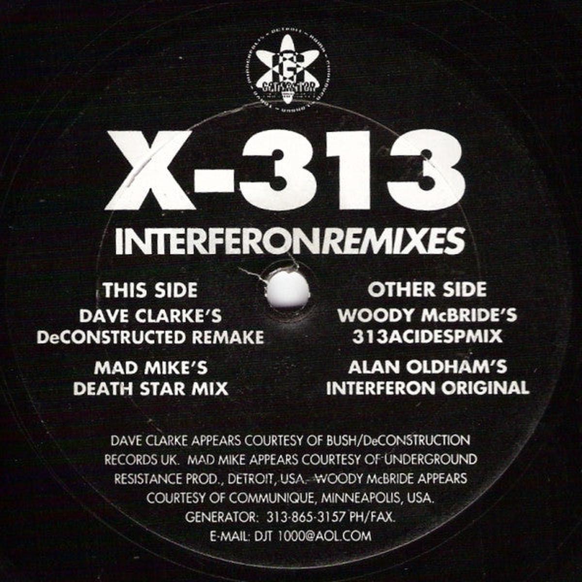 X-313 - Interferon (Remixes) (1591) VG